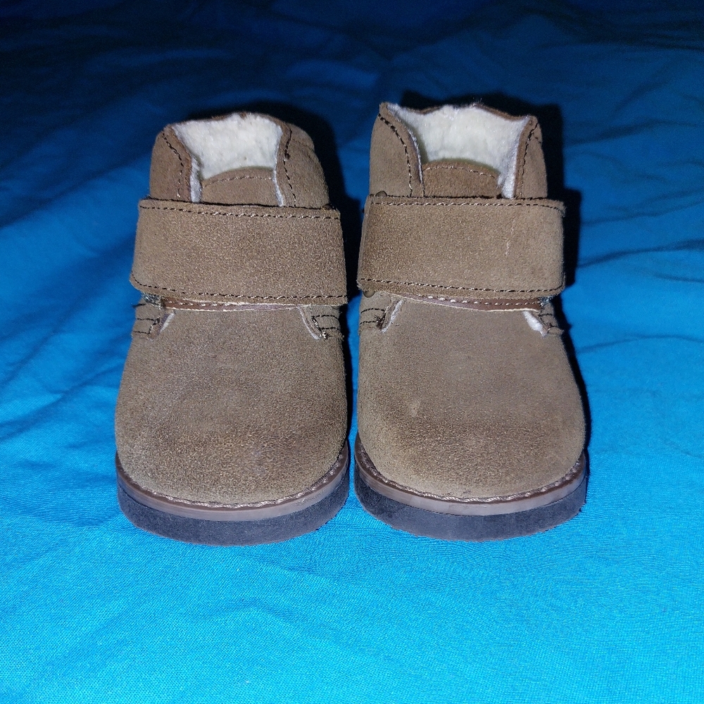 TKS Tan Velcro Infant Boots